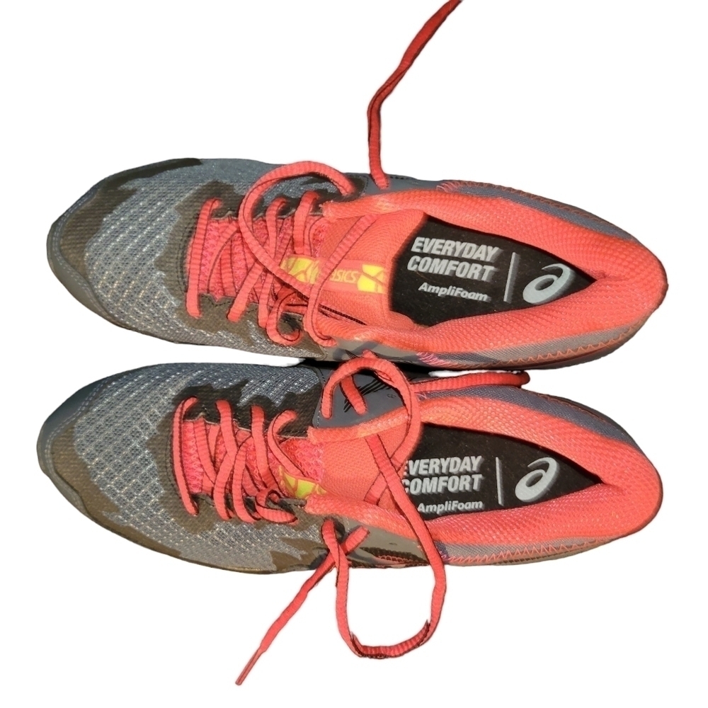 Asics Sneakers 7 NWOT Gray Orange - Picture 2 of 3